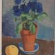 Swedish Oil on Panel – “Blue Flower and Citrus” attributed to Olax