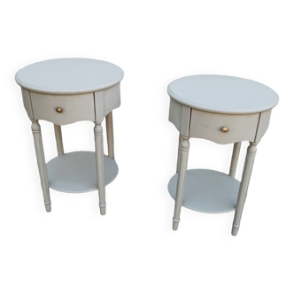 Large round bedside tables