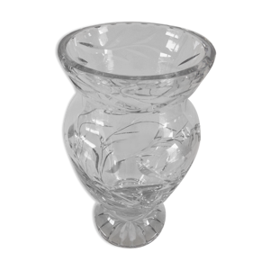 Vase en cristal taillé