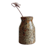 Vintage pyrite stoneware vase