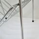 Chrome metal glass saddle shelf magazine rack 70s