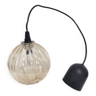 Suspension vintage boule en verre