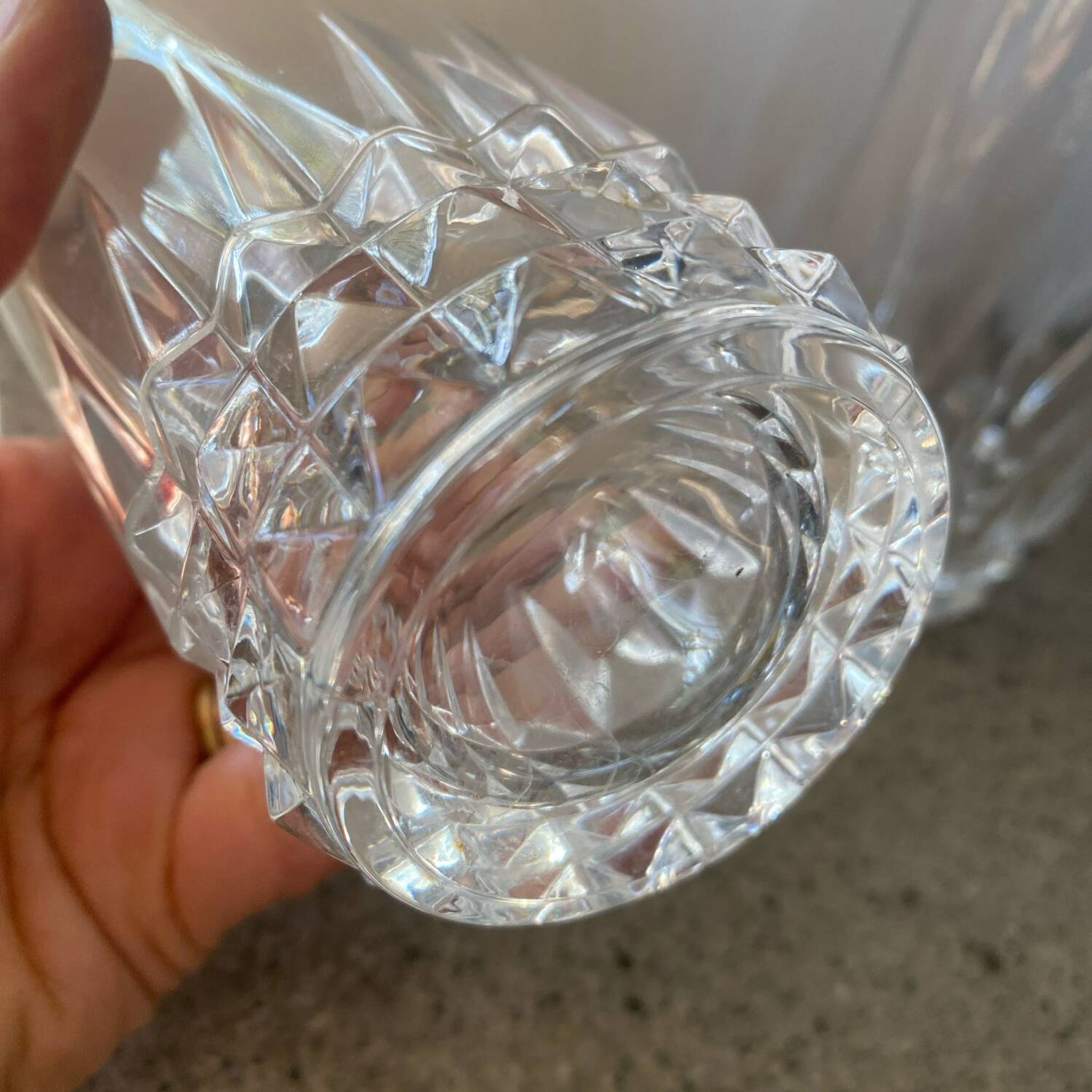 2 grands verres Cristal d’Arques modèle Tuileries VILLANDRY