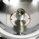 Round metal chrome ceiling or wall lamp from Italy | Space Age Design