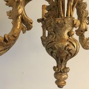 Louis XV Patine style chandelier with ancient Golden Patina Rockery Luster