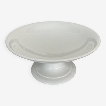 Compotier porcelaine blanche fin XIXeme diam 21,5cm