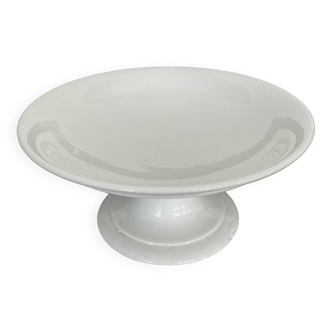 Compotier porcelaine blanche fin XIXeme diam 21,5cm