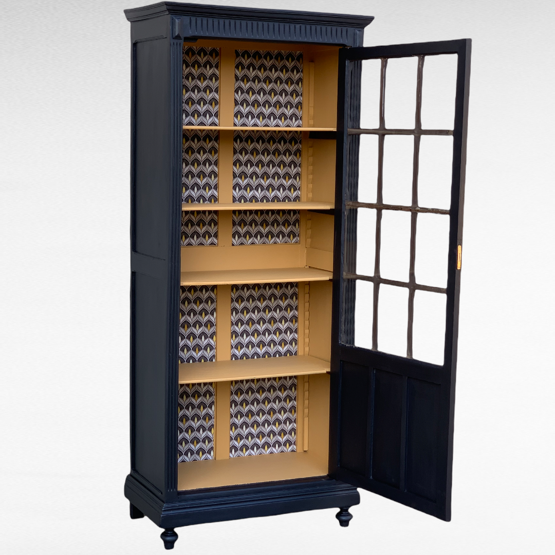 Parisian wardrobe black glass