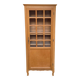 Armoire parisienne vitrée en bois clair 1960