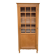 Armoire parisienne vitrée en bois clair 1960