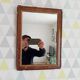 Antique 19th century mirror 38*28 cm
