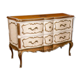 1950s Italian commodity in painted and gilded wood