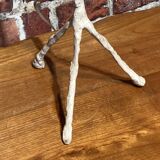 White metal table lamp