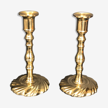 Solid brass candle holders