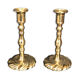 Solid brass candle holders