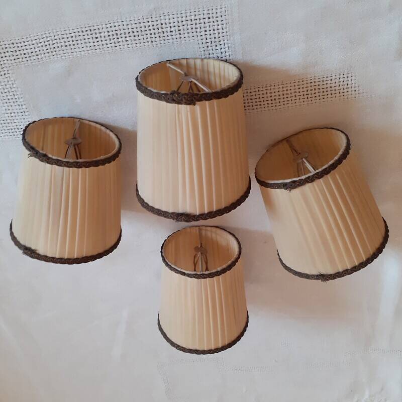 Pair of two-armed wall lights in gilded bronze, Louis XV style, by Lucien Gau.