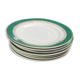 Assiettes à dessert Digoin Sarreguemines