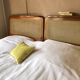 Vintage rattan canning headboard