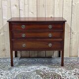 1950s English chest of drawers in mahogany