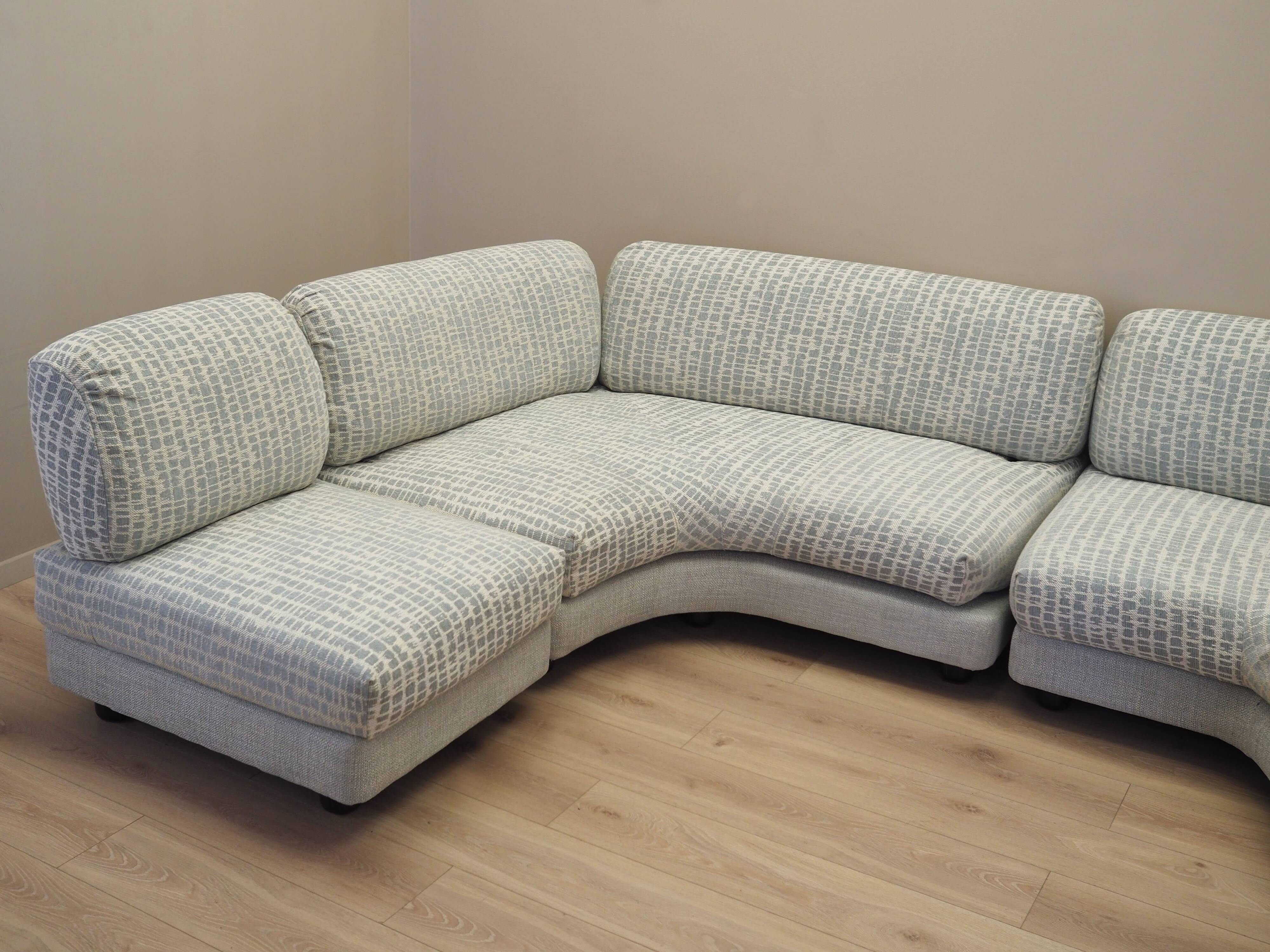 Modular corner sofa, Italian design, 1970s, production: Italy