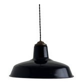 Old enamelled industrial workshop suspension