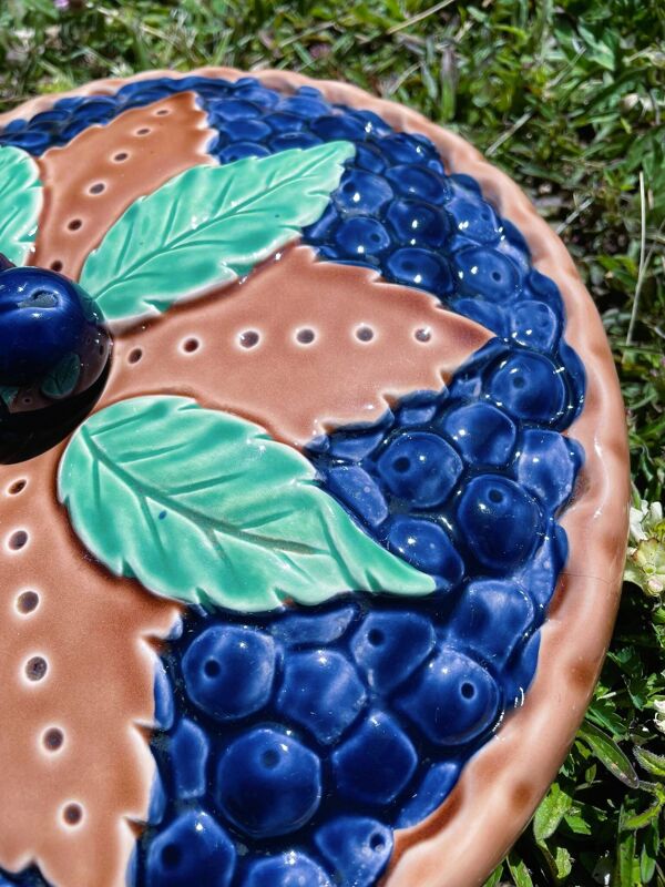 Plat à tarte trompe-l’œil tarte aux myrtilles