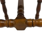 Vintage stool side table design brutalist design 60's oak