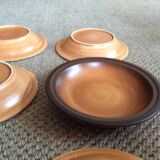 Series of 10 hollow sandstone plates