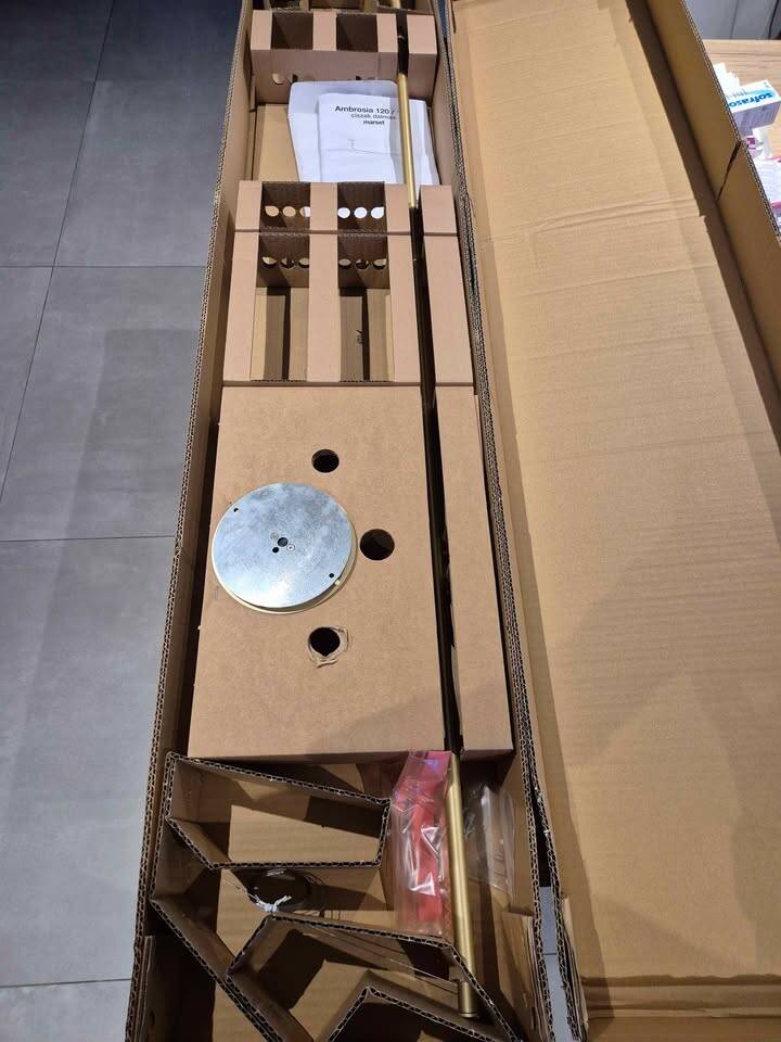 Marset Ambrosia 120 Gold – Contemporary suspension design – New