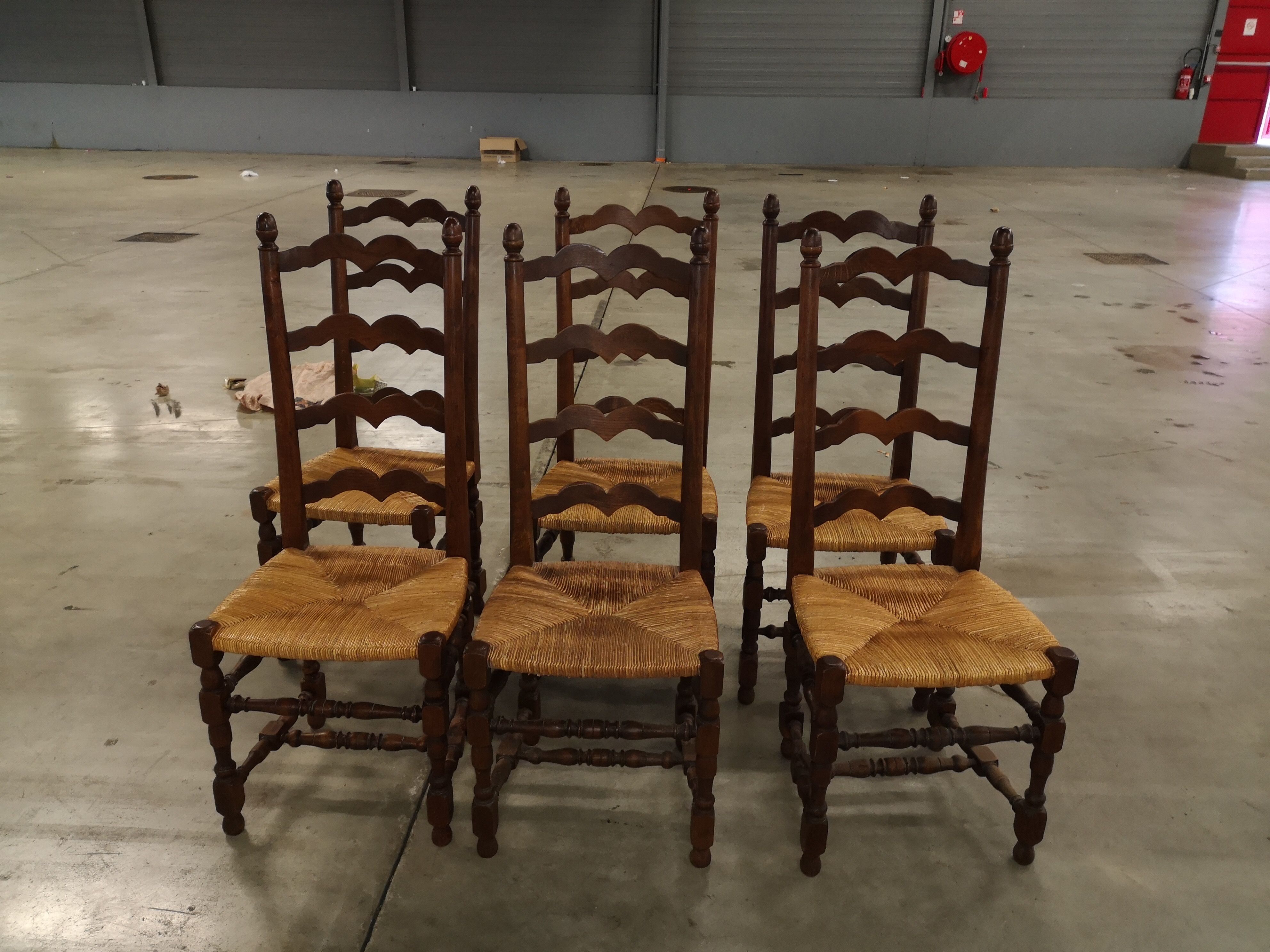 6 high back dining room chairs