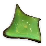 Ceramidi cup in varnished ceramic green and black mordorée