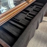 Louis XVI style cherry wood display case