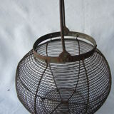 Old metal round salad basket