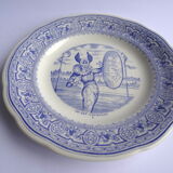 6 talking dessert plates Gien Museum