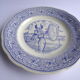 6 talking dessert plates Gien Museum