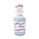Bottle with floral decoration and antique gold edging