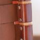 Pair of Teak & Leather heaters - model "Los Angeles" - Olivier de Schrijver
