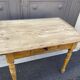Farm table in natural wood fir 1900 brewery