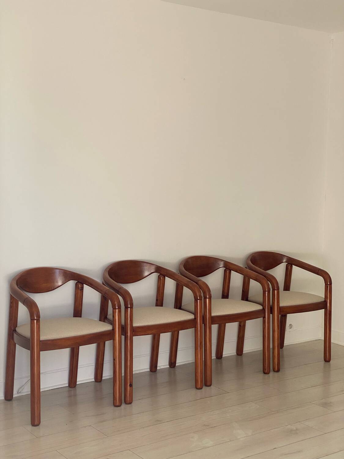 4 chairs Rainer Daumillier 1970