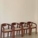 4 chaises Rainer Daumillier 1970