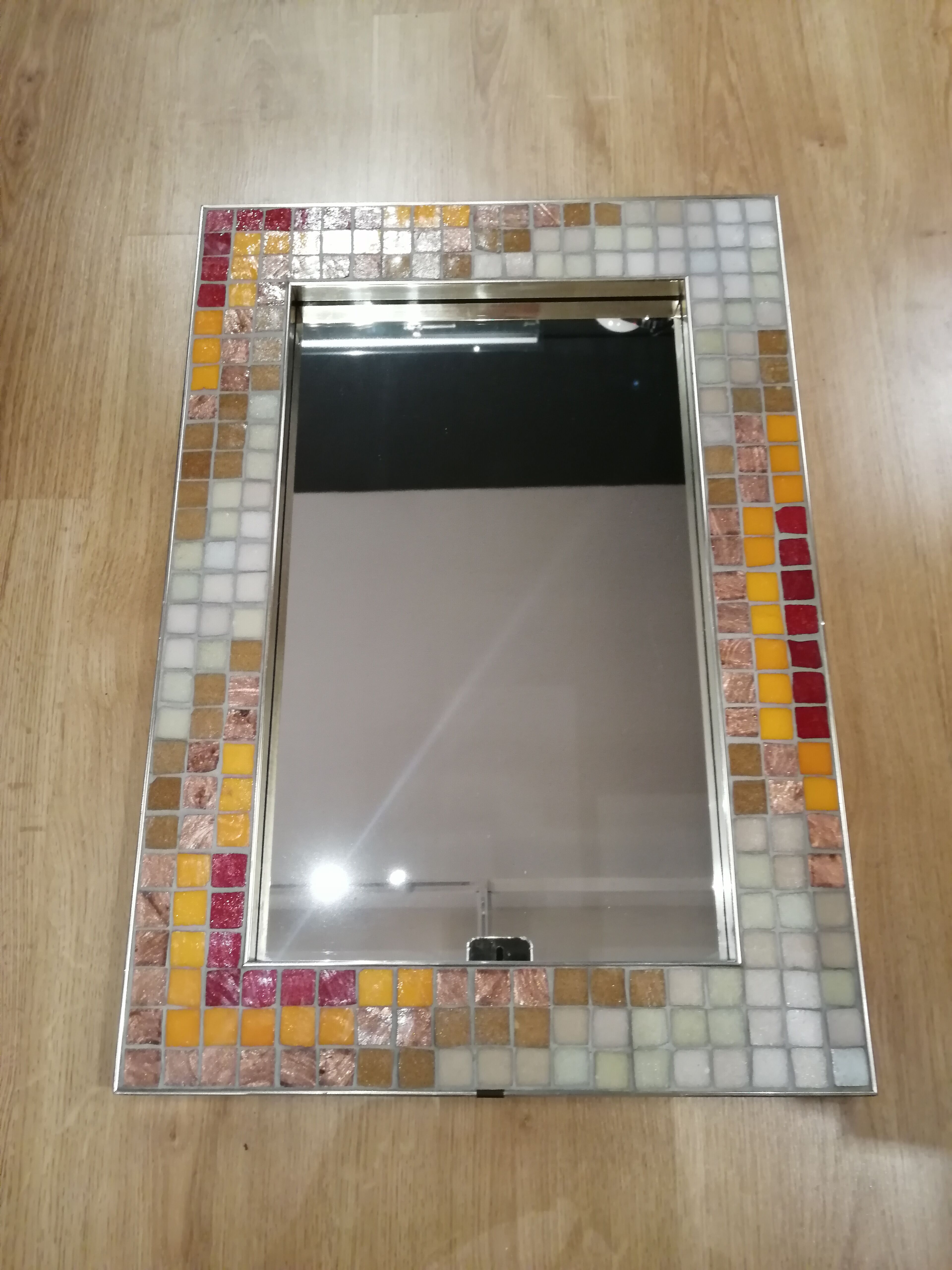 Vintage ceramic mirror