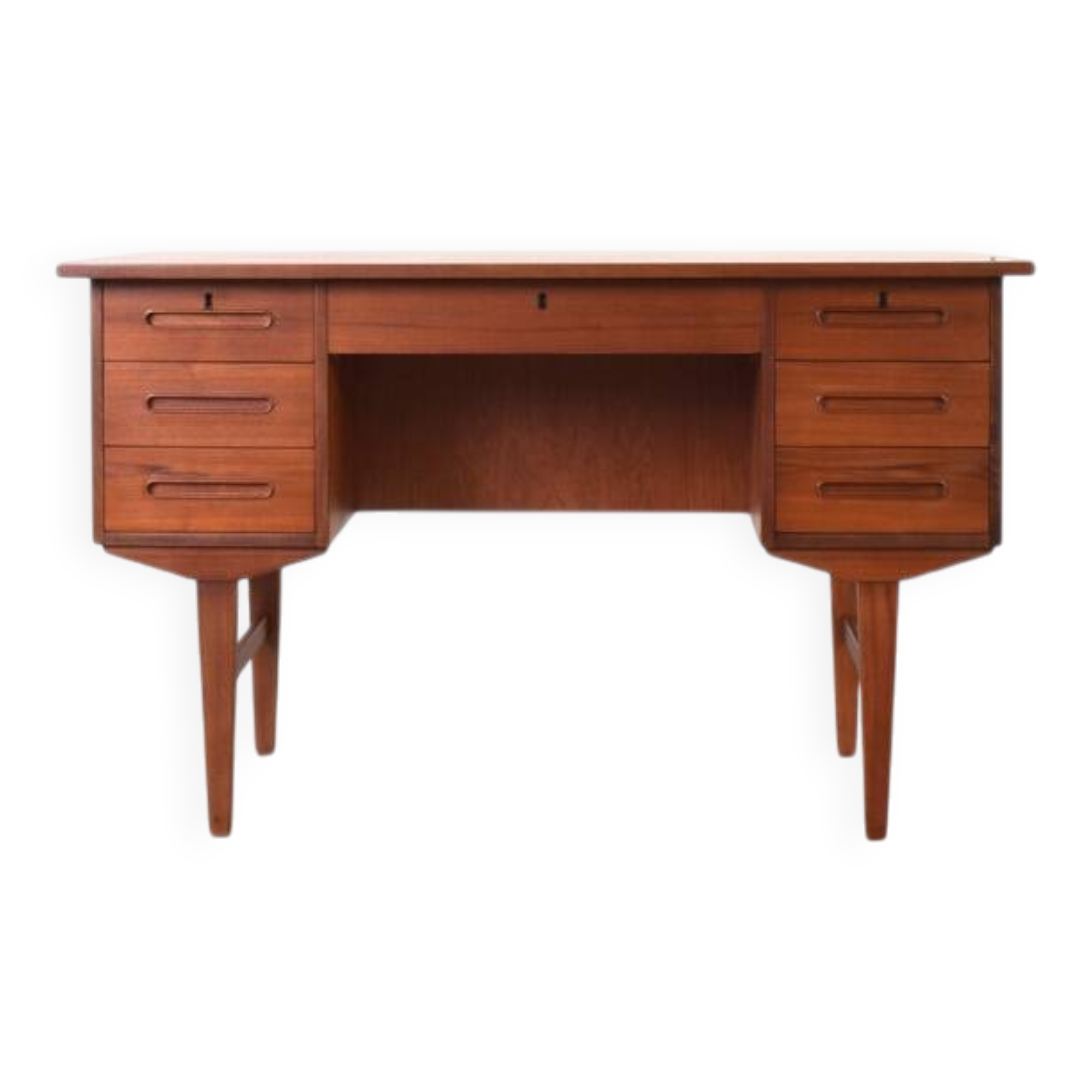 Mid-Century Danish Teak Executive Desk, 1960s.