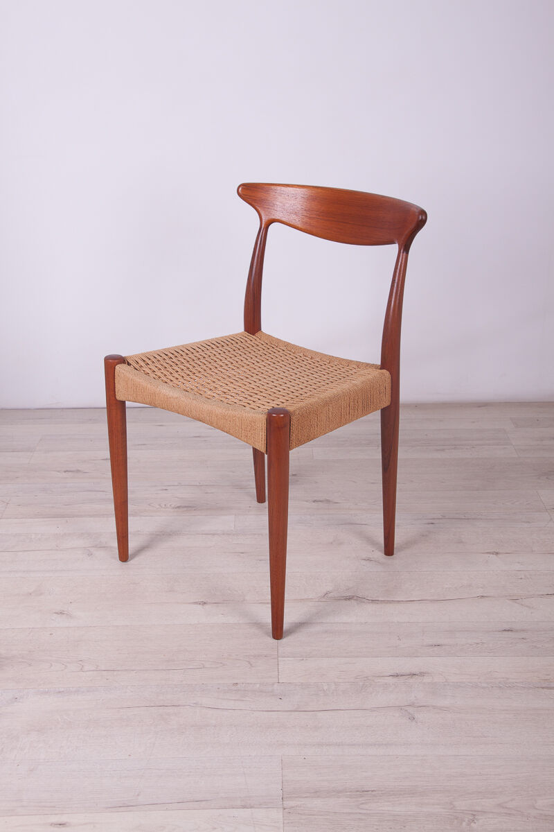 Danish Dining Chairs by Arne Hovmand-Olsen for Mogens Kold, 1960s, Set of 4