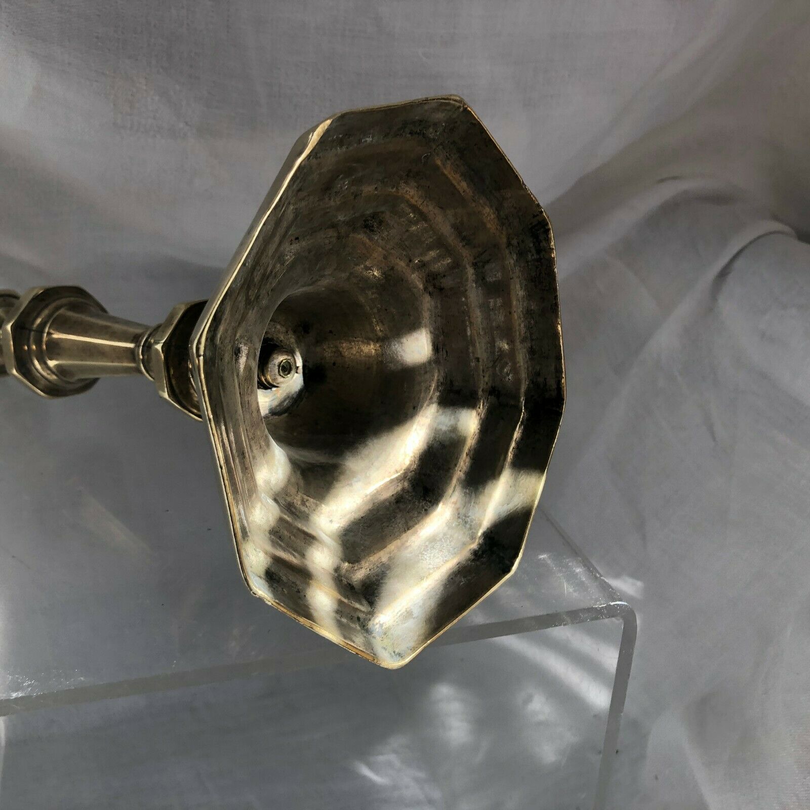 Candlestick in bronze and brass 18th century