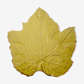 Trinket plate plane tree leaf