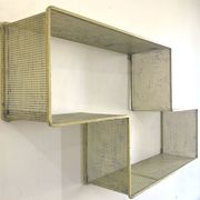 "Dedal" shelf by Mathieu Matégot / vintage 1950 / Yellow