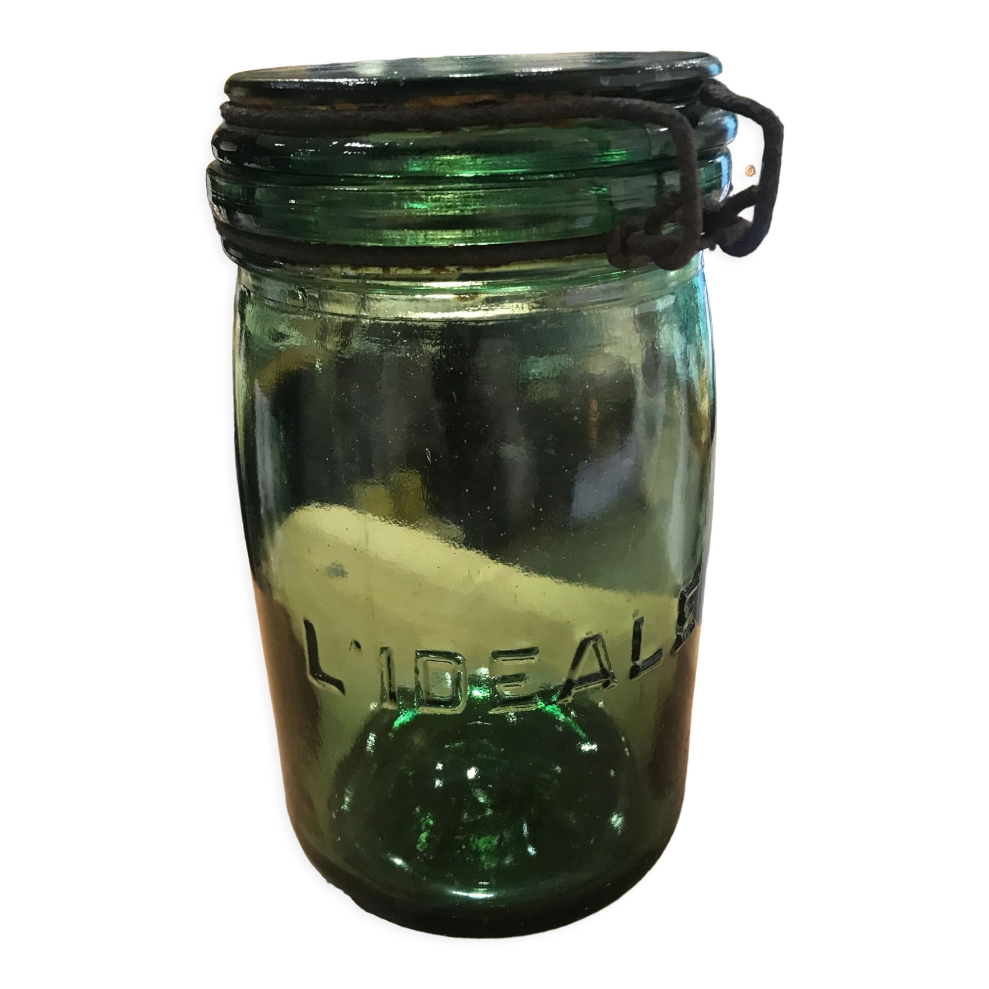 Jar L'Idéal old dark green