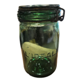 Bocal L'Idéal ancien vert foncé