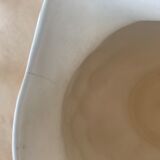 Pitcher, slurry carafe with fruit pattern, vintage glazed ceramic