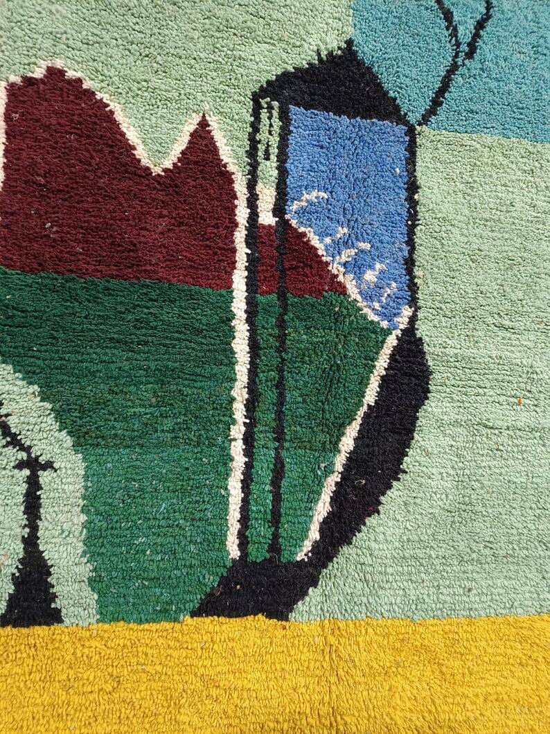 Handmade Berber rug, traditional Moroccan style